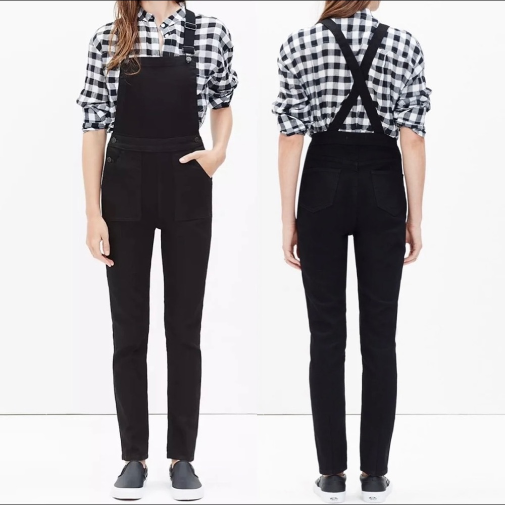 Madewell Overalls Black XS Cross back edition hard to find rare